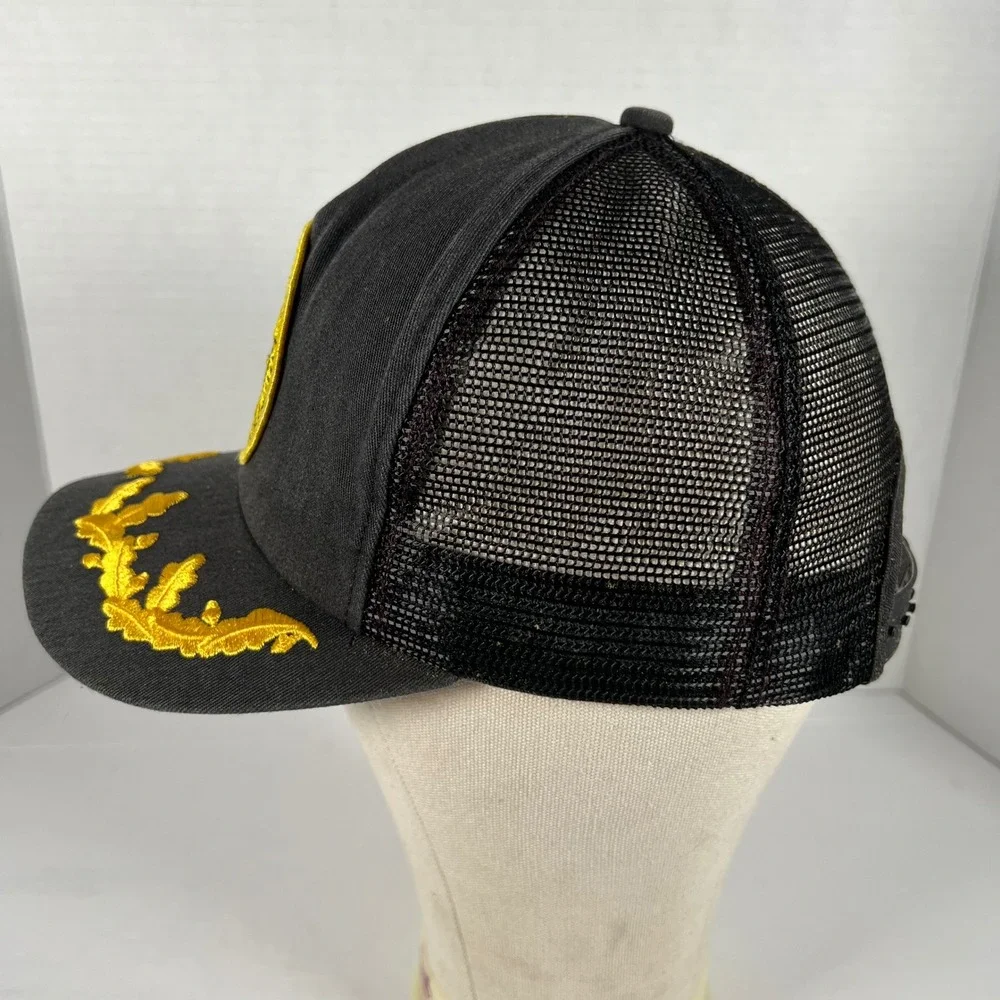 Vintage NRA National Rifle Association‎ Trucker Hat Black Gold Scrambled Eggs